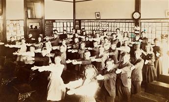 (CHILDREN) A group of 52 photographs of children, many depicting them engaged in calisthenics.